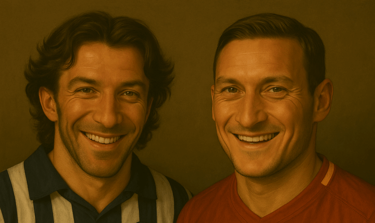 Del Piero and Totti